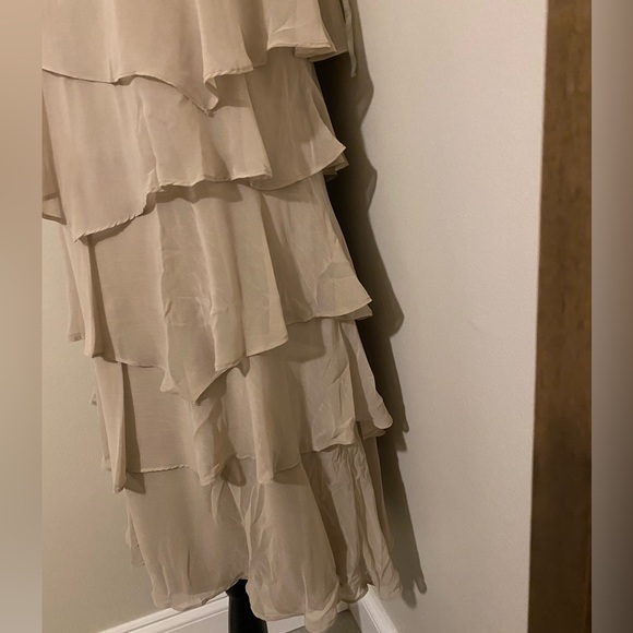 Robbie Bee  Ruffled Dress in Stone Color - Picture 4 of 6